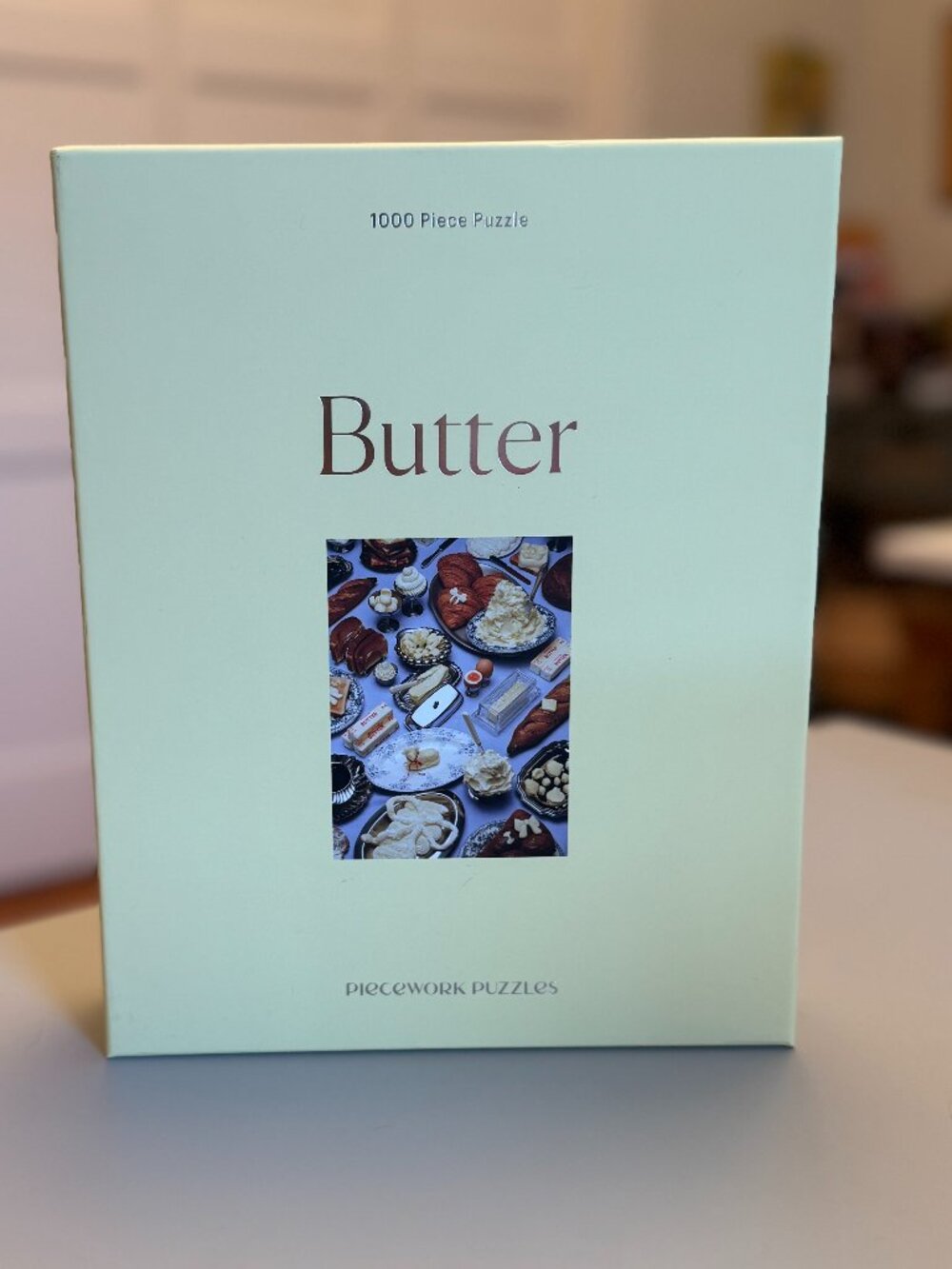 Piecework Puzzles "Butter" 1000 Piece Jigsaw Puzzle-COMPLETE!